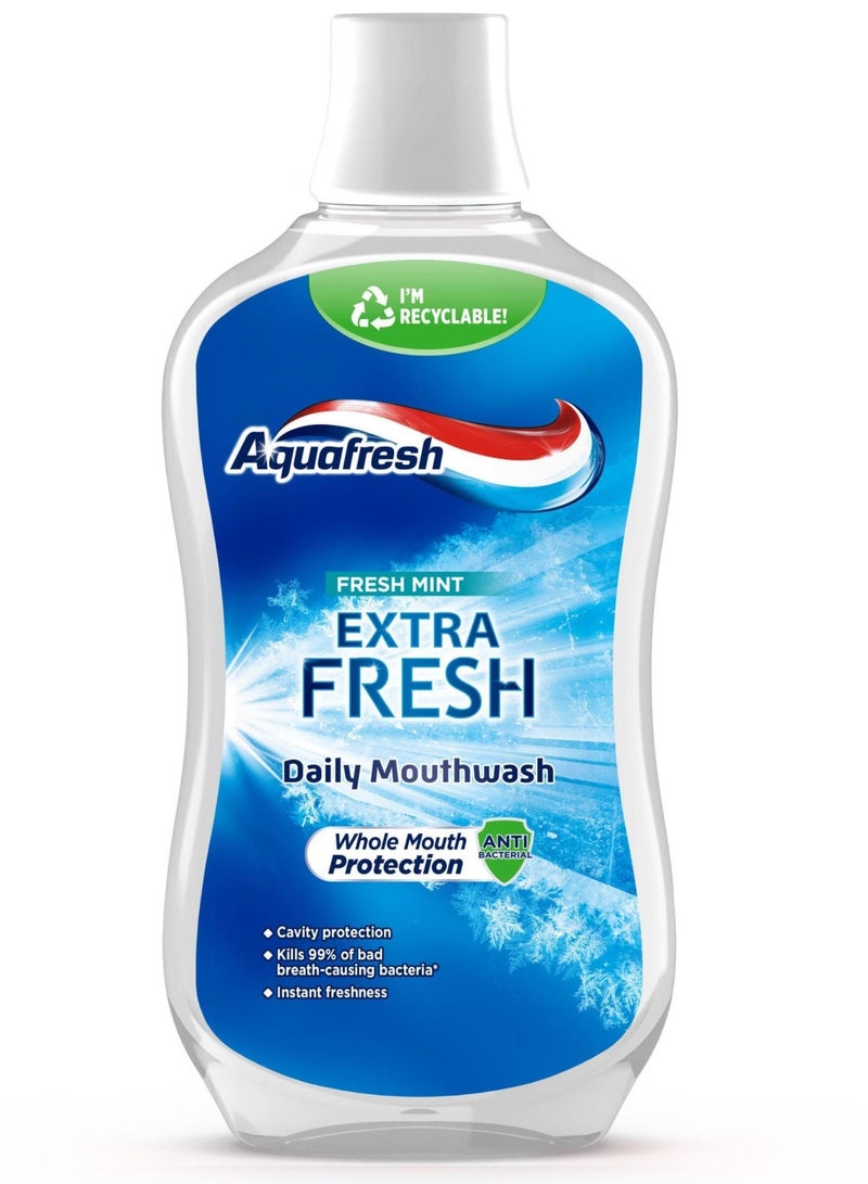 Aquafresh FRESH MINT EXTRA FRESH Daily Mouthwash 500 ml - Image 1